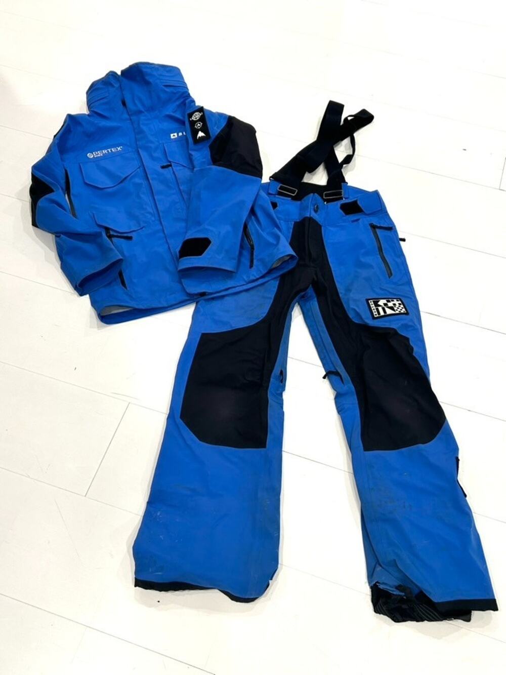 Burton Daybeacon 3L Trench Jacket Small 8 Pertex Shell Pants Medium 10 Blue Set